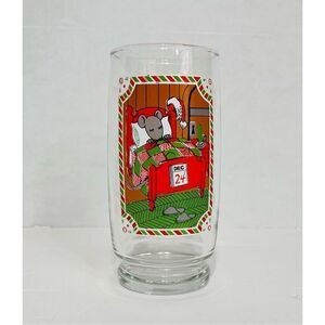 Vintage Pepsi Holiday Drinking Glass   Twas The Night Before Christmas